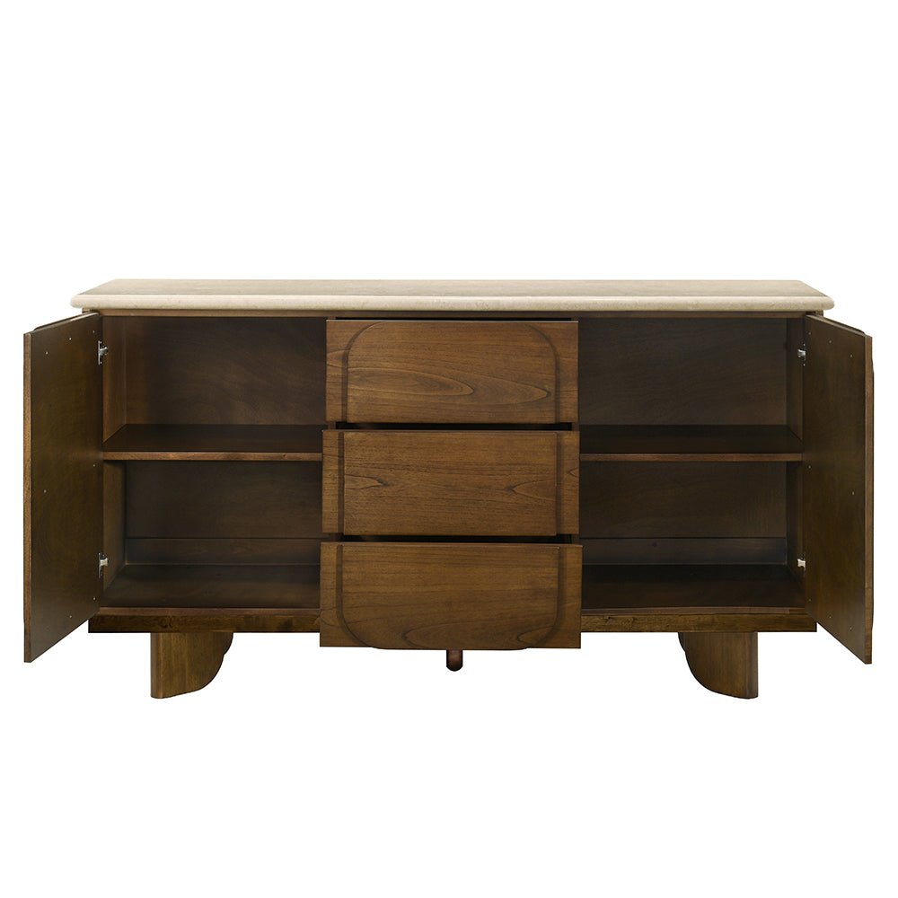 ACME Kasha Marble Top Server – detail – Lusso Furniture Miami
