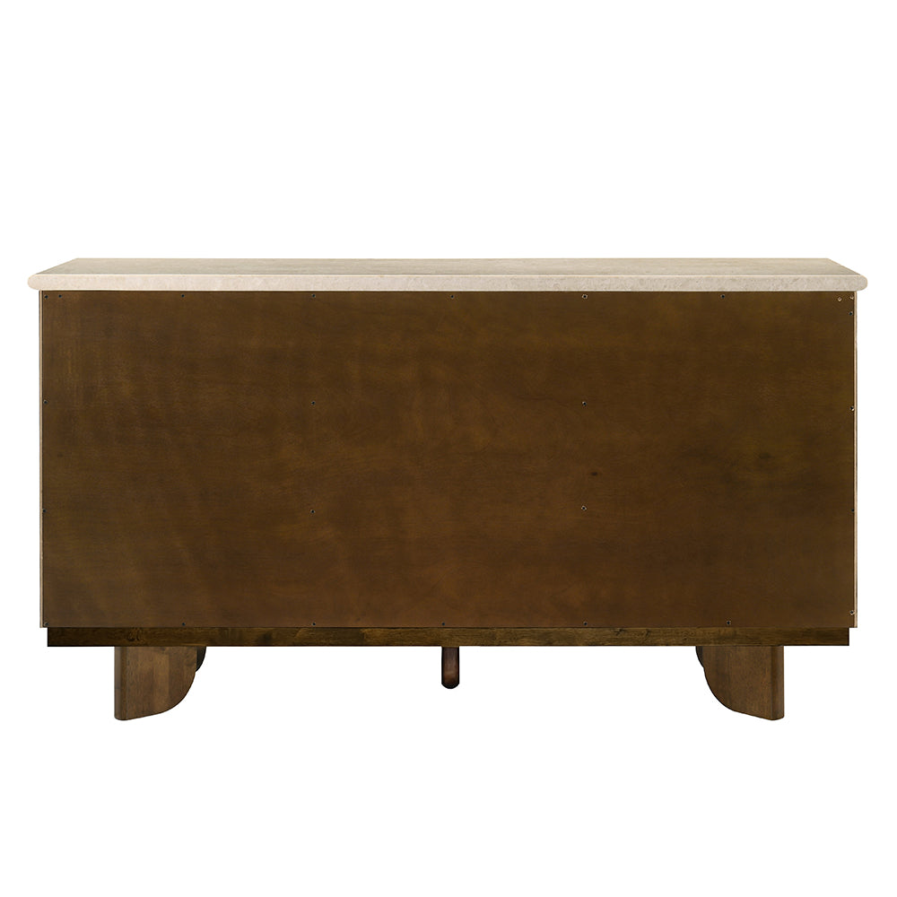 ACME Kasha Marble Top Server – room setting – Lusso Furniture Miami