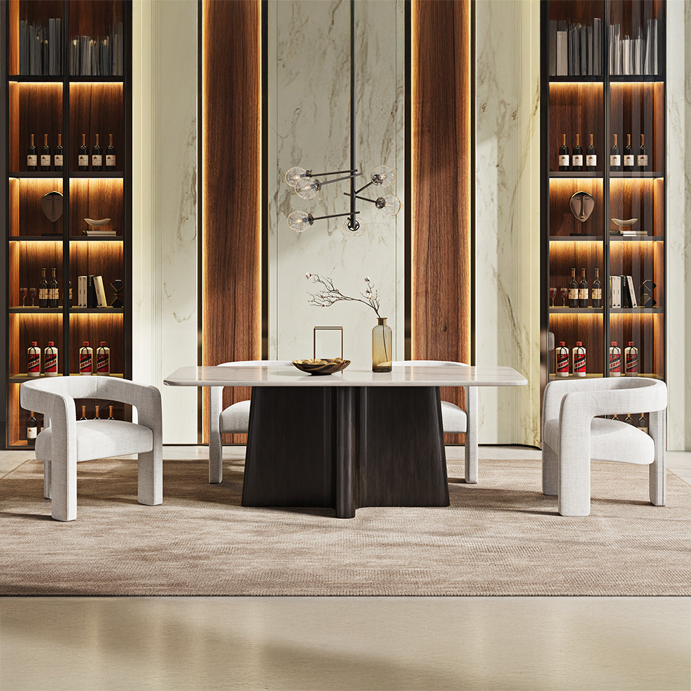 ACME Jacory Dining Table – angle view – Lusso Furniture Miami