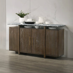 ACME Dillon Marble Top Server – front view – Lusso Furniture Miami