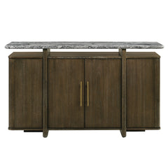 ACME Dillon Marble Top Server – side view – Lusso Furniture Miami