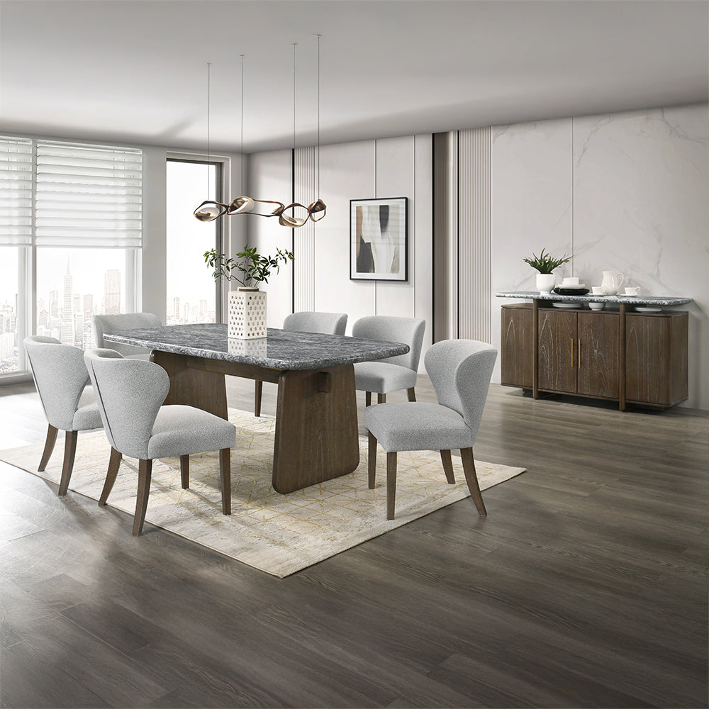 ACME Dillon Marble Top Server – close-up – Lusso Furniture Miami