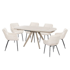 ACME Bexley Arm Chair Set of 2 – view 12 – Lusso Furniture Miami