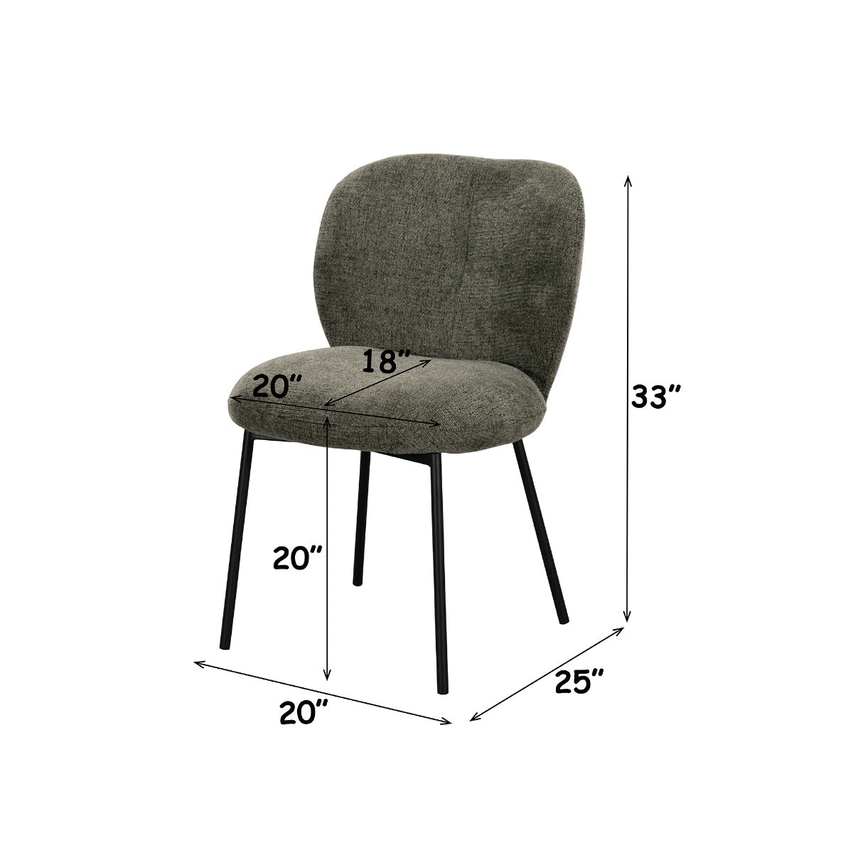 ACME Cassian Side Chair Set of 2 – view 13 – Lusso Furniture Miami