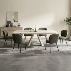 ACME Cassian Side Chair Set of 2 – angle view – Lusso Furniture Miami