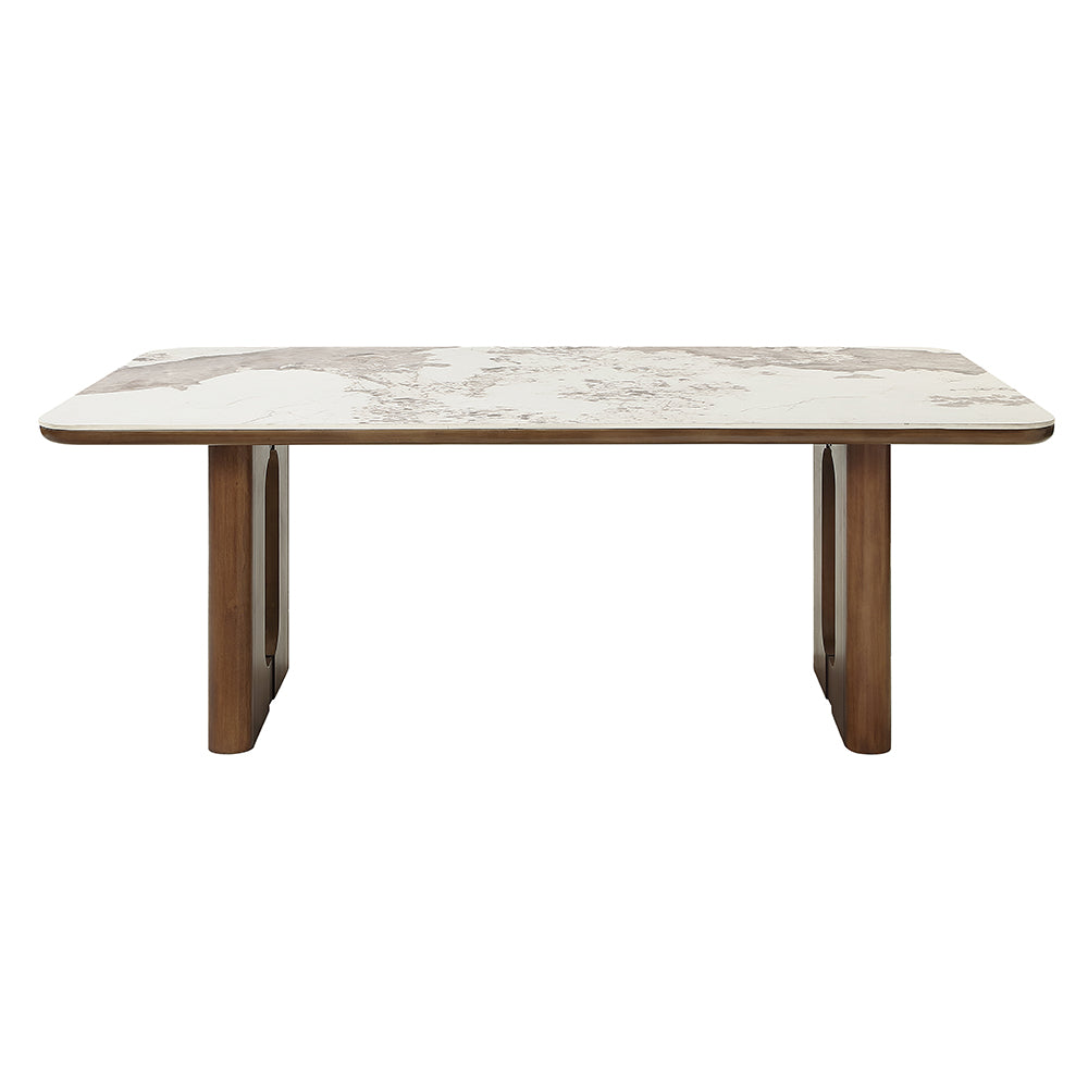 ACME Harvey Ceramic Top Dining Table – detail – Lusso Furniture Miami