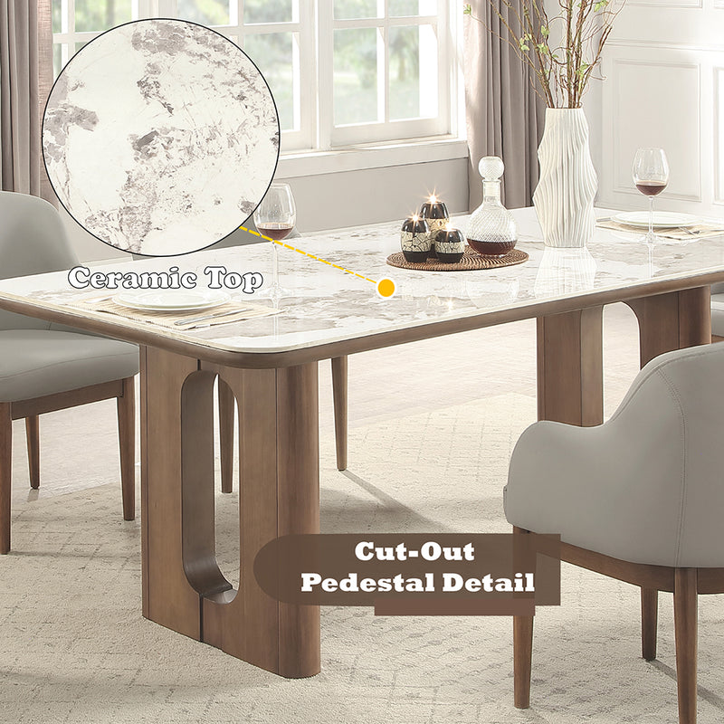 ACME Harvey Ceramic Top Dining Table-zoom-