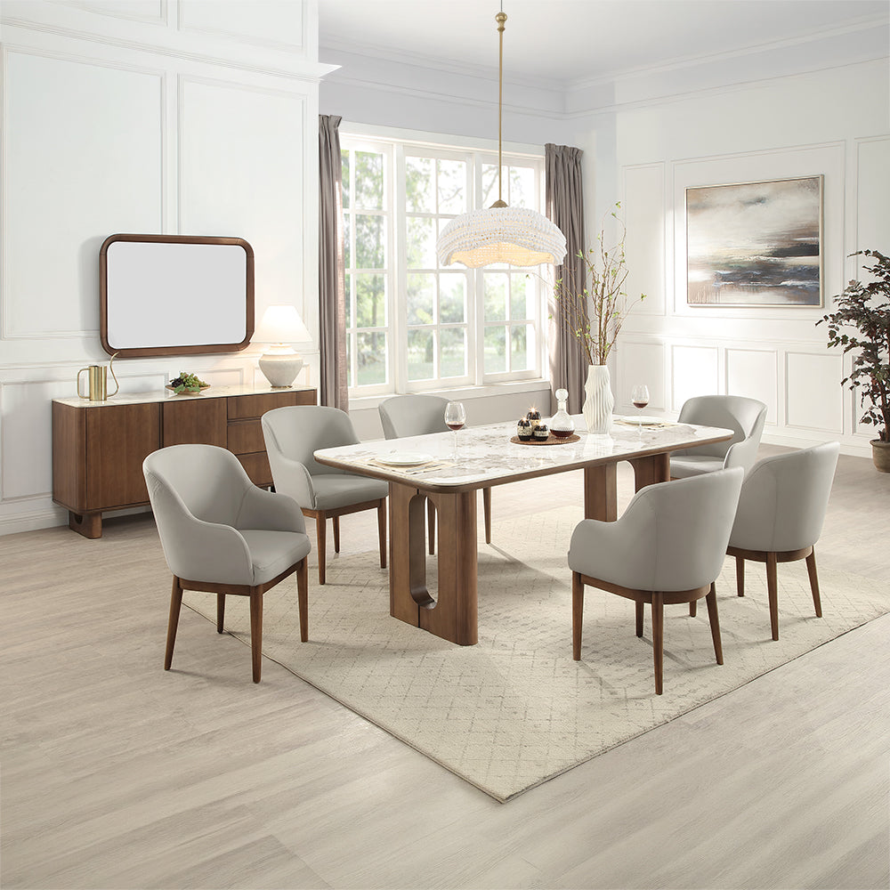ACME Harvey Side Chair Set of 2 – angle view – Lusso Furniture Miami