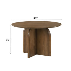 ACME Delmon Round Dining Table – top view – Lusso Furniture Miami