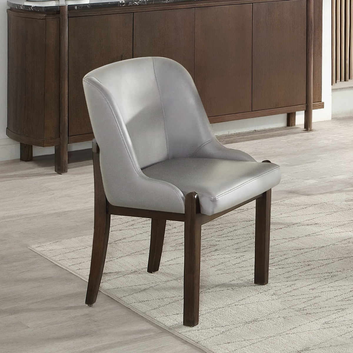 ACME Estella Side Chair Set of 2 – top view – Lusso Furniture Miami