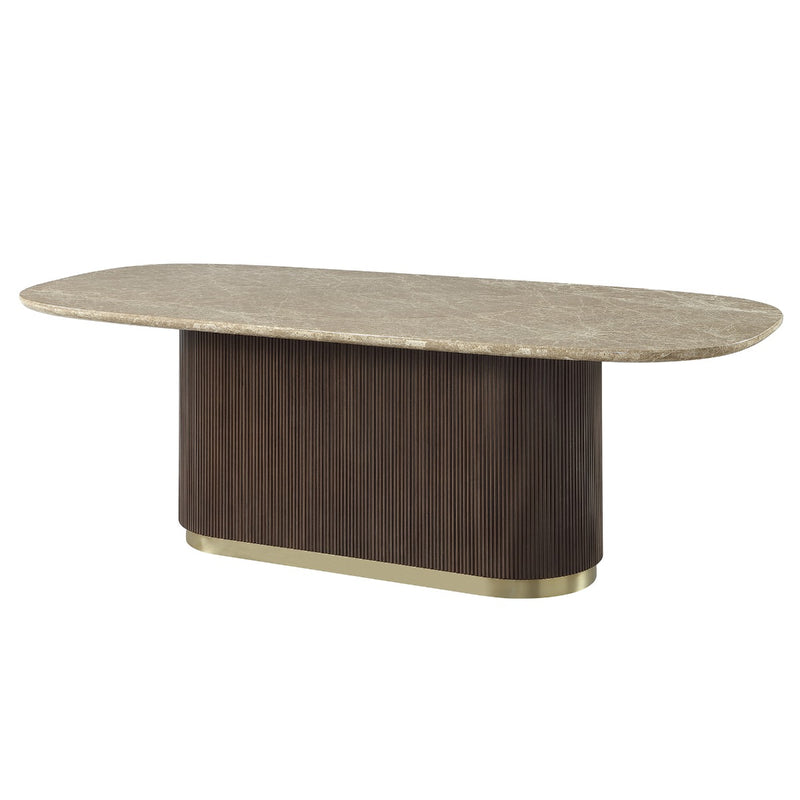 ACME Clayten Natural Marble Dining Table-zoom-