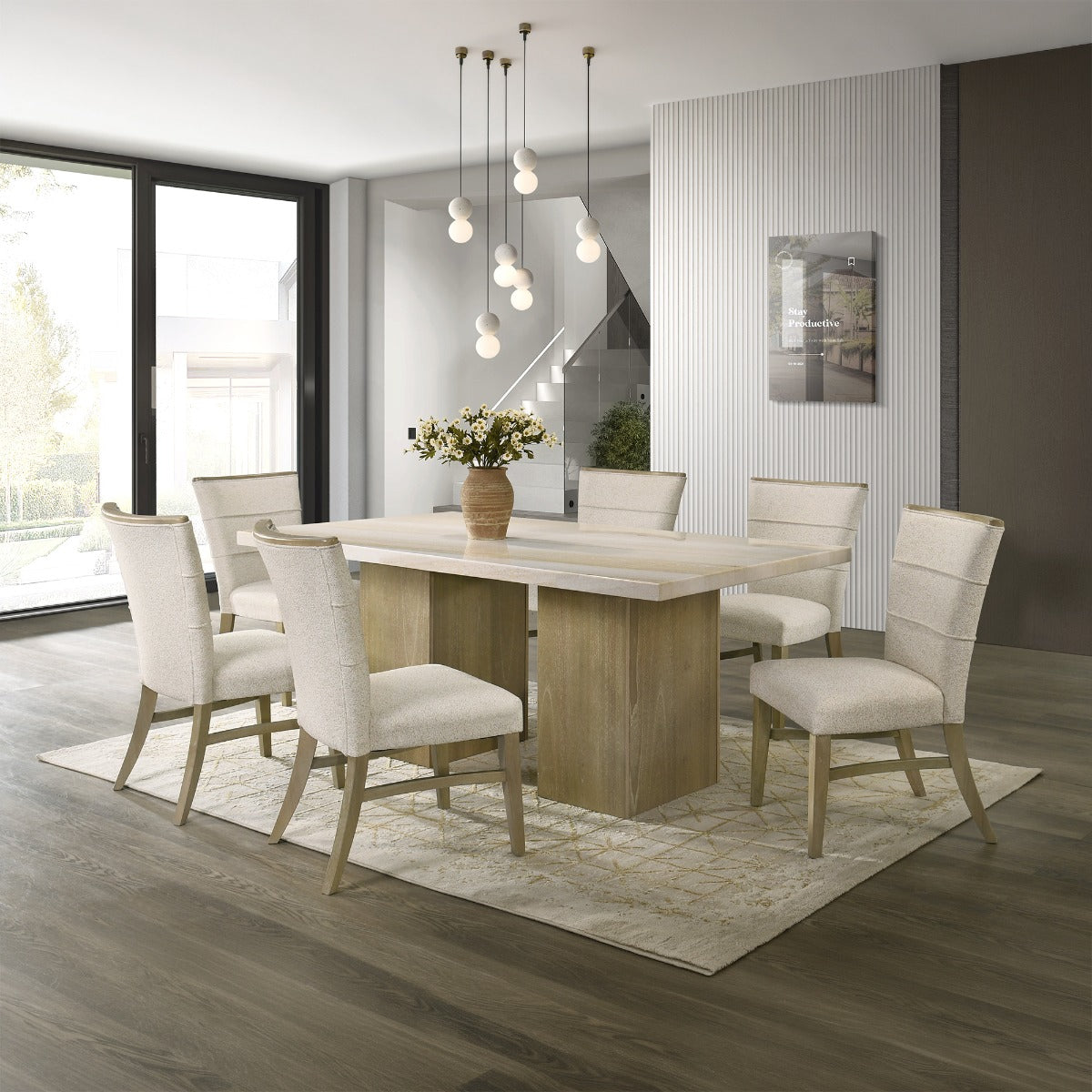 ACME Olinda Dining Table – angle view – Lusso Furniture Miami