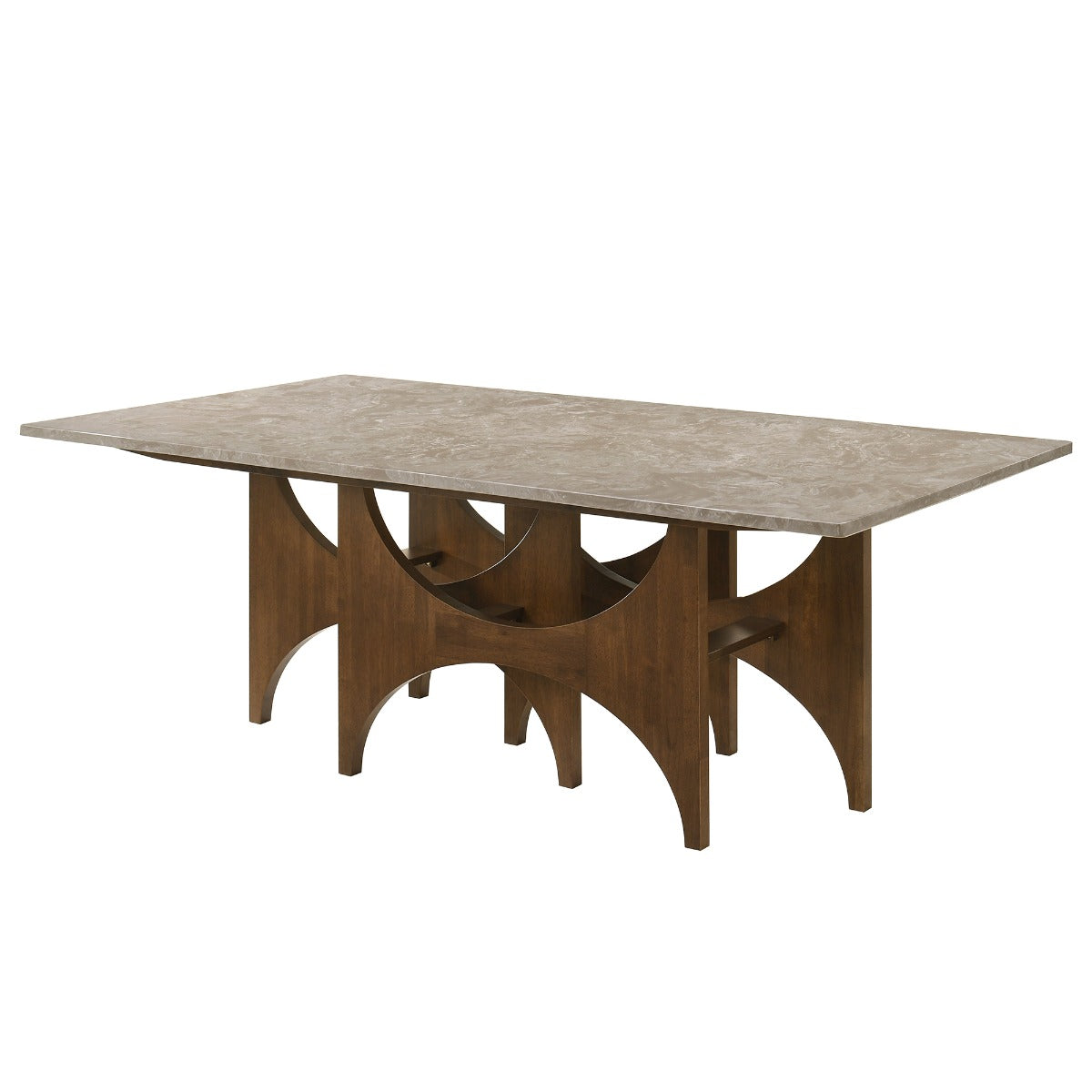 ACME Oleia Dining Table – side view – Lusso Furniture Miami