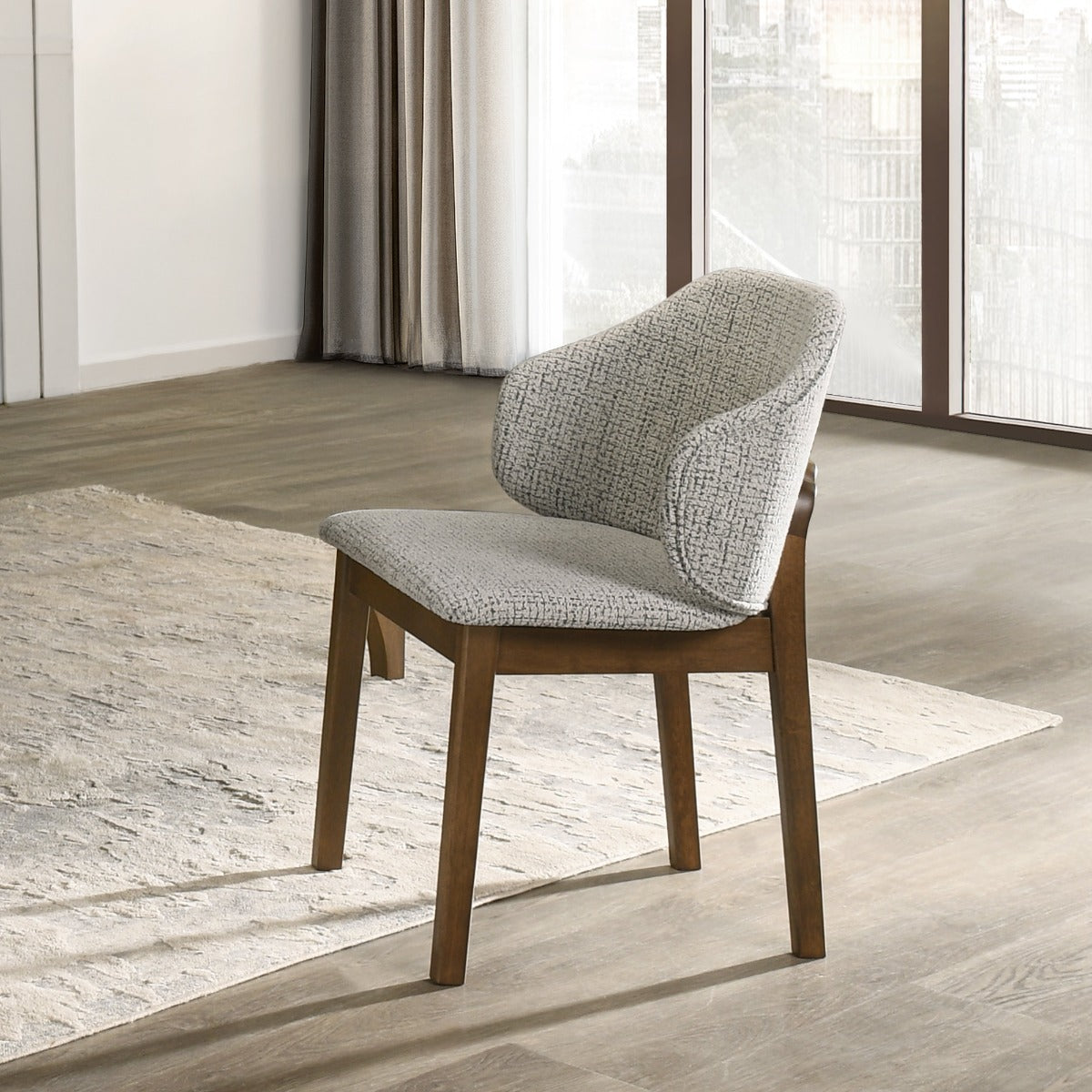 ACME Oleia Side Chair Set of 2 – front view – Lusso Furniture Miami