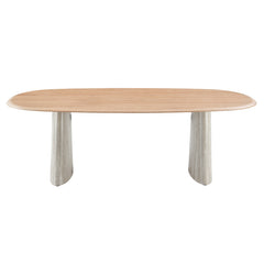 ACME Ogin Dining Table – side view – Lusso Furniture Miami