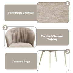 ACME Ogin Arm Chair Set of 2 – alternate view – Lusso Furniture Miami