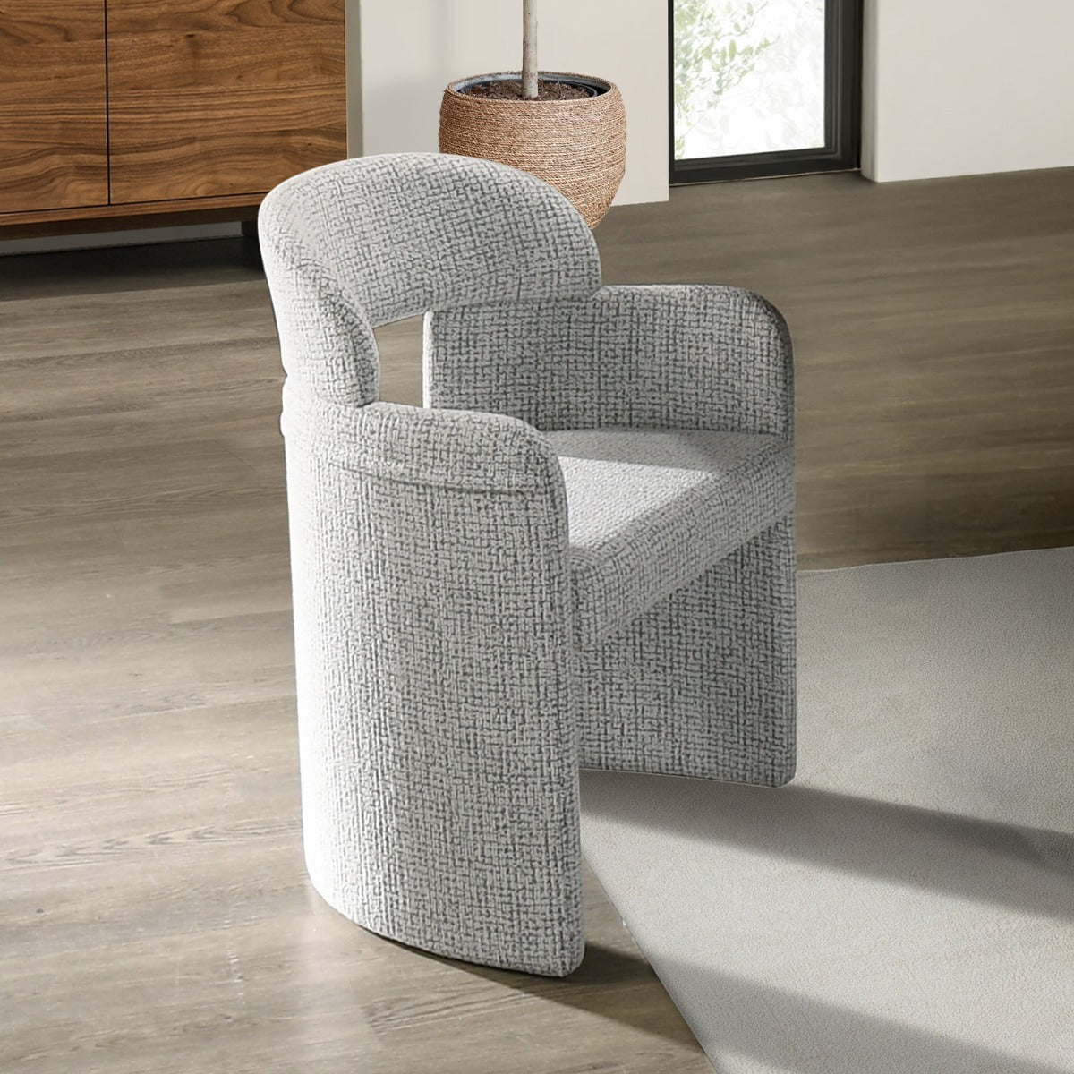 ACME Kyree Arm Chair Set of 2 – front view – Lusso Furniture Miami