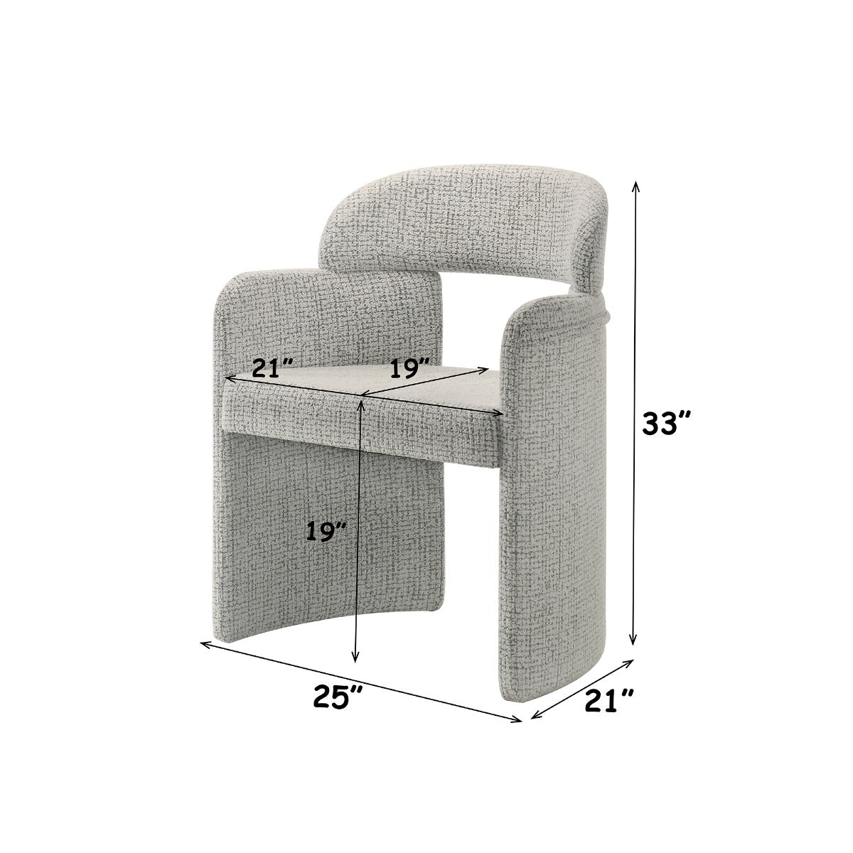 ACME Kyree Arm Chair Set of 2 – close-up – Lusso Furniture Miami