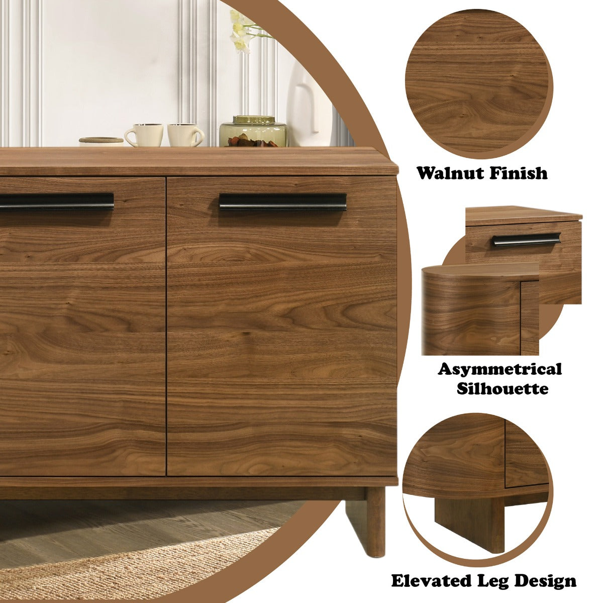 ACME Kyree Server – close-up – Lusso Furniture Miami
