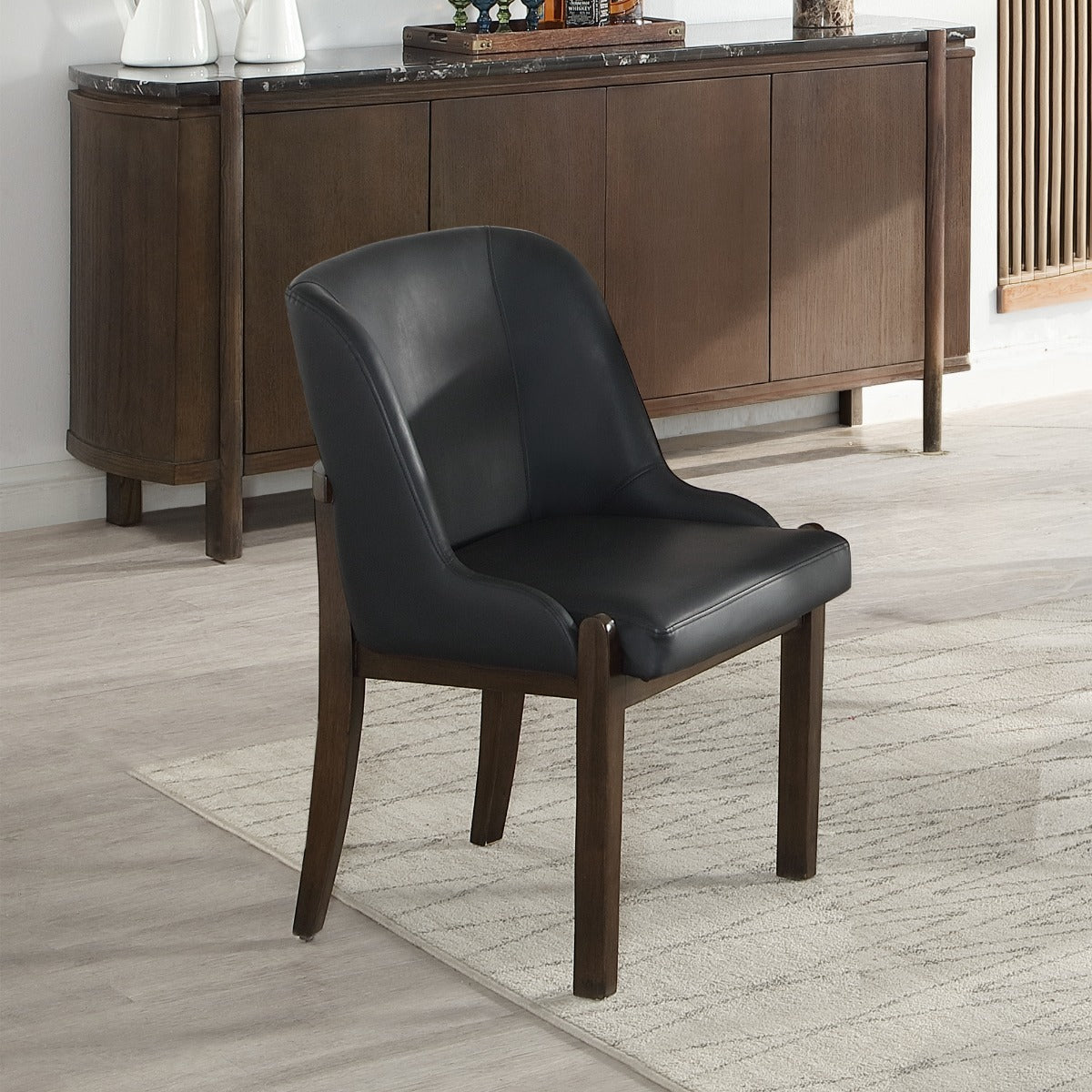 ACME Estella Side Chair Set of 2 – front view – Lusso Furniture Miami