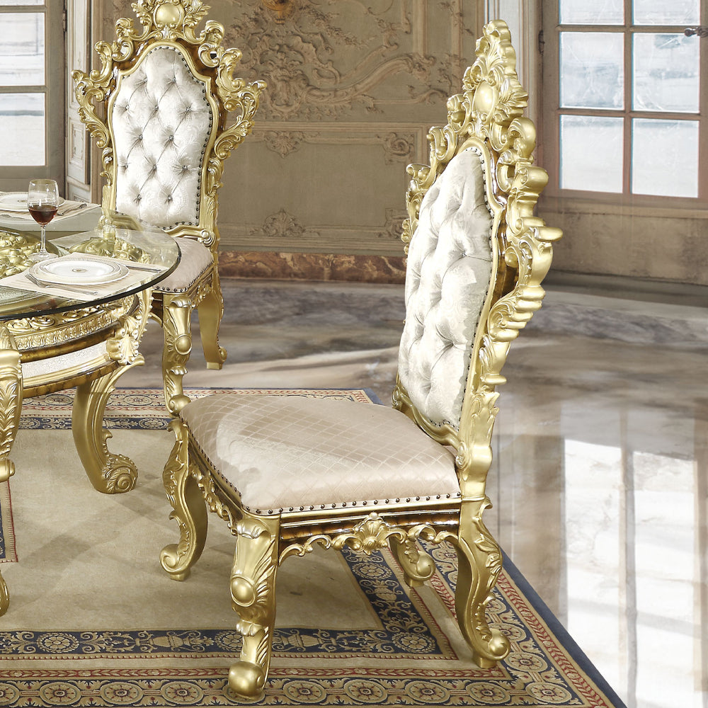 ACME Desiderius Side Chair Set of 2 – front view – Lusso Furniture Miami