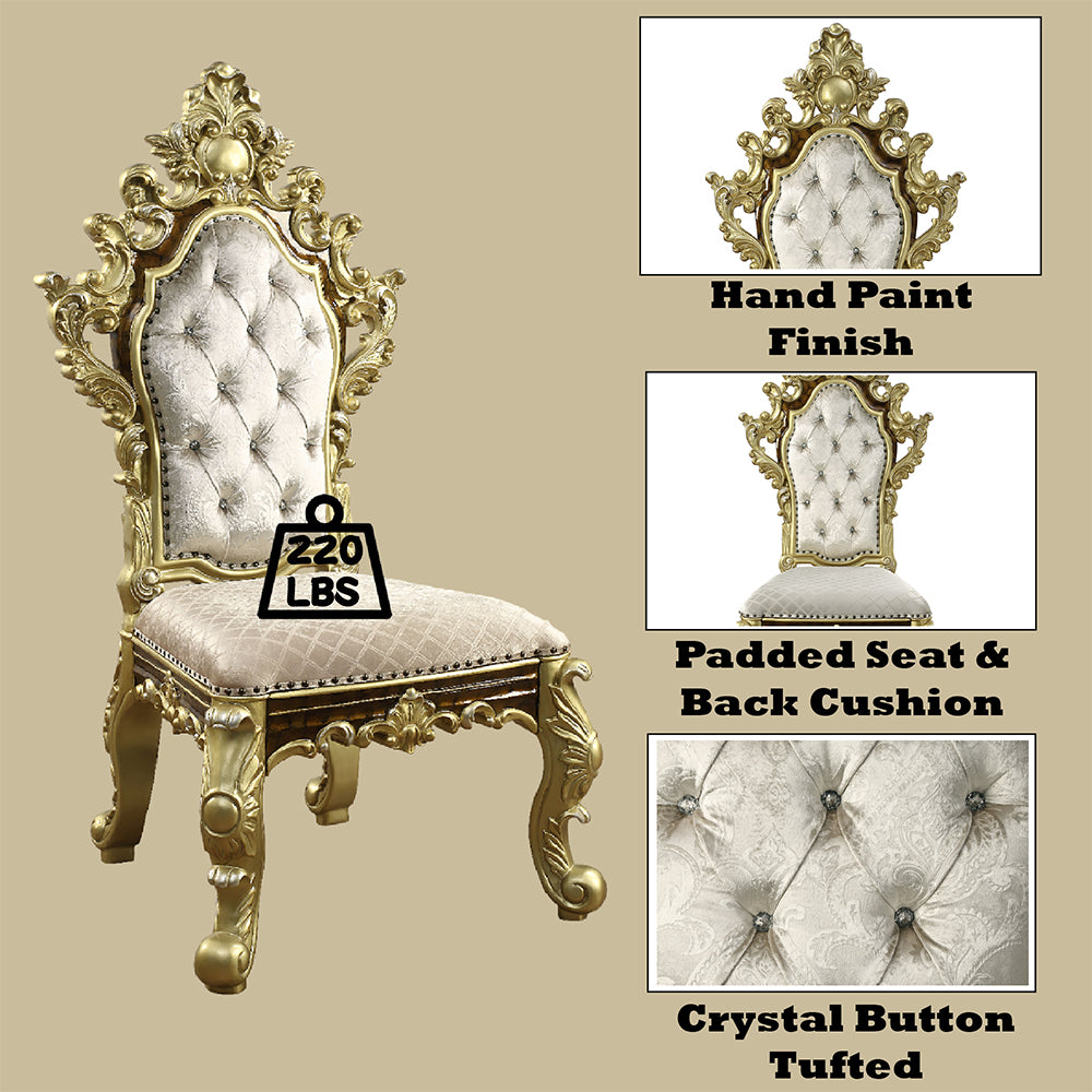 ACME Desiderius Side Chair Set of 2 – finish detail – Lusso Furniture Miami