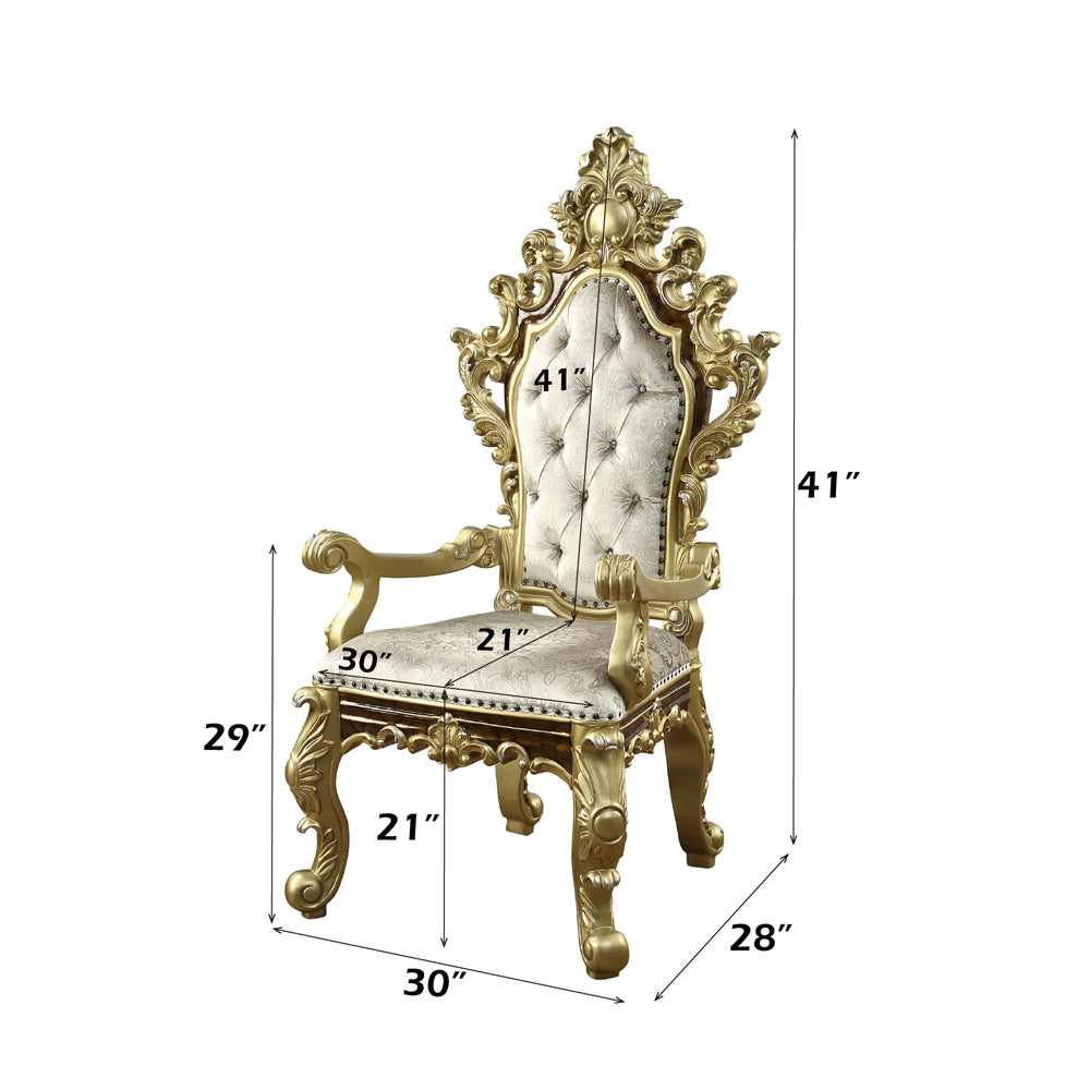 ACME Desiderius Arm Chair Set of 2 – view 11 – Lusso Furniture Miami