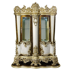 ACME Desiderius Curio Cabinet – side view – Lusso Furniture Miami