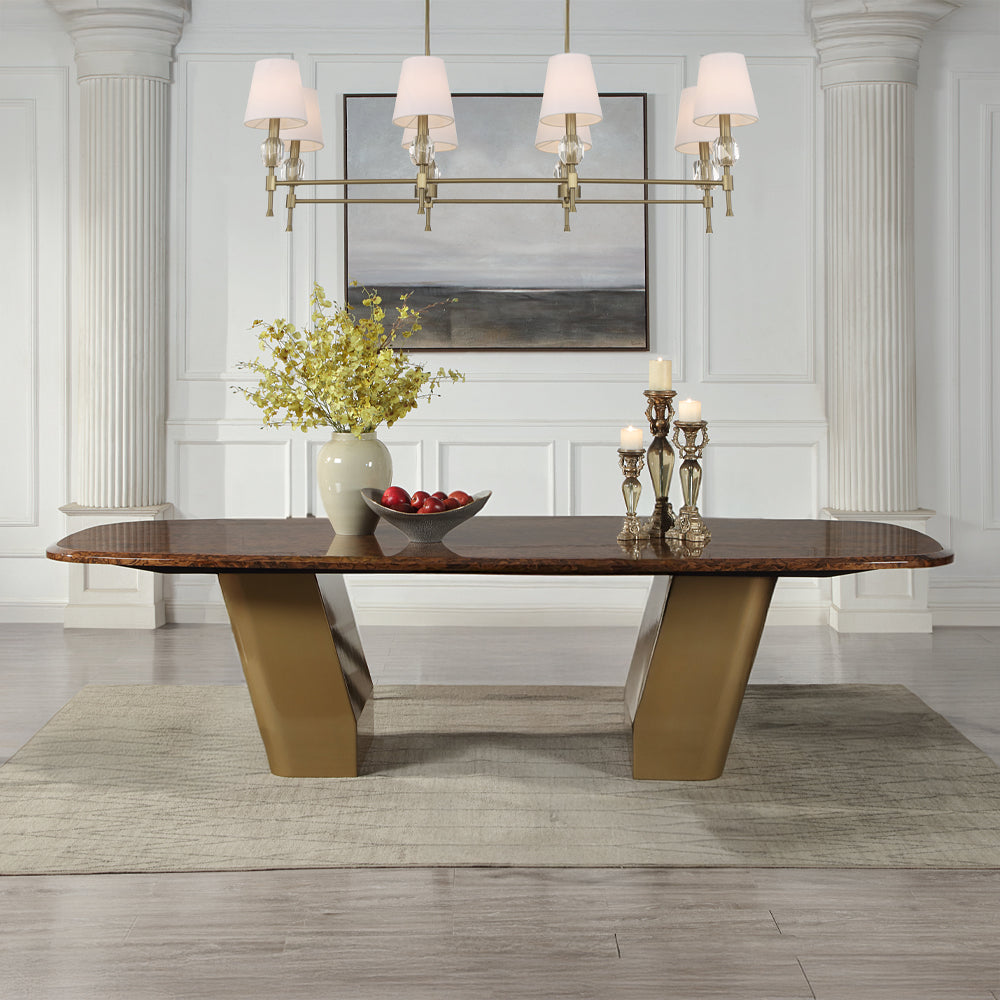 ACME Jamonica Dining Table – front view – Lusso Furniture Miami