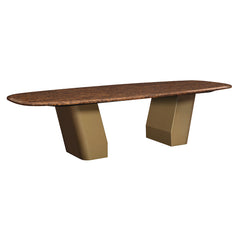 ACME Jamonica Dining Table – side view – Lusso Furniture Miami