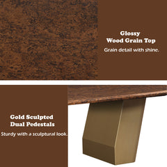 ACME Jamonica Dining Table – top view – Lusso Furniture Miami