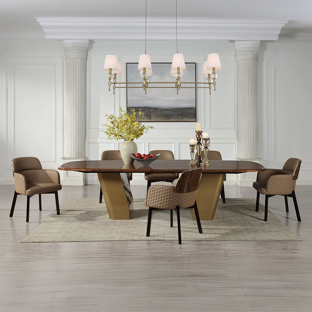ACME Jamonica Dining Table – angle view – Lusso Furniture Miami