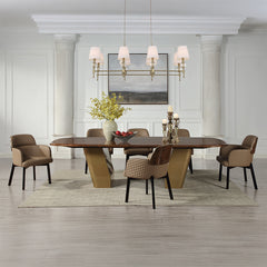 ACME Jamonica Dining Table – angle view – Lusso Furniture Miami
