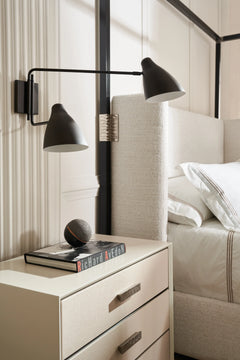 Caracole Silver Lining Nightstand – angle view – Lusso Furniture Miami