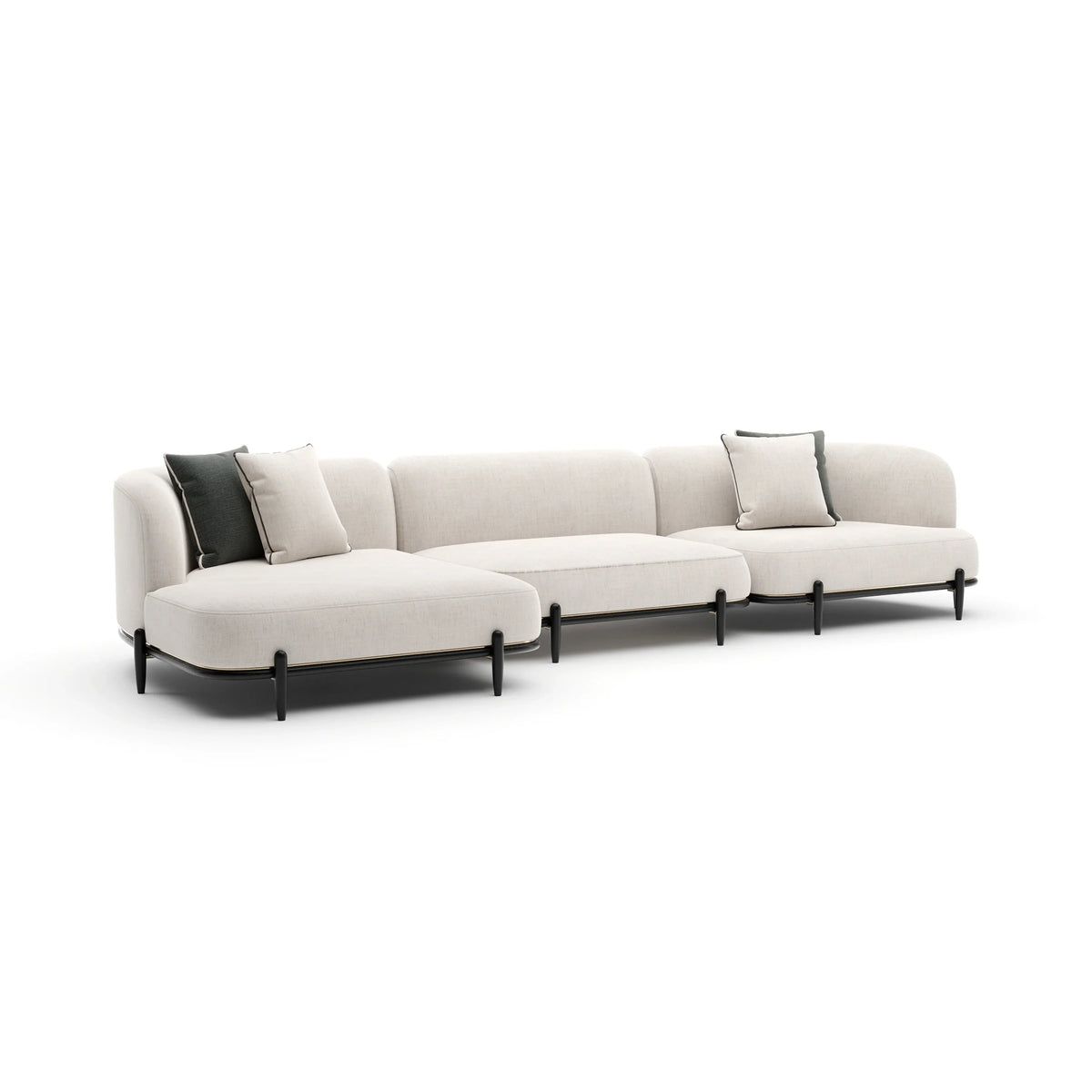 Caracole Madera Sectional – view 24 – Lusso Furniture Miami