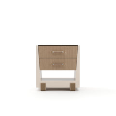 Caracole Counter Balance Nightstand – front view – Lusso Furniture Miami