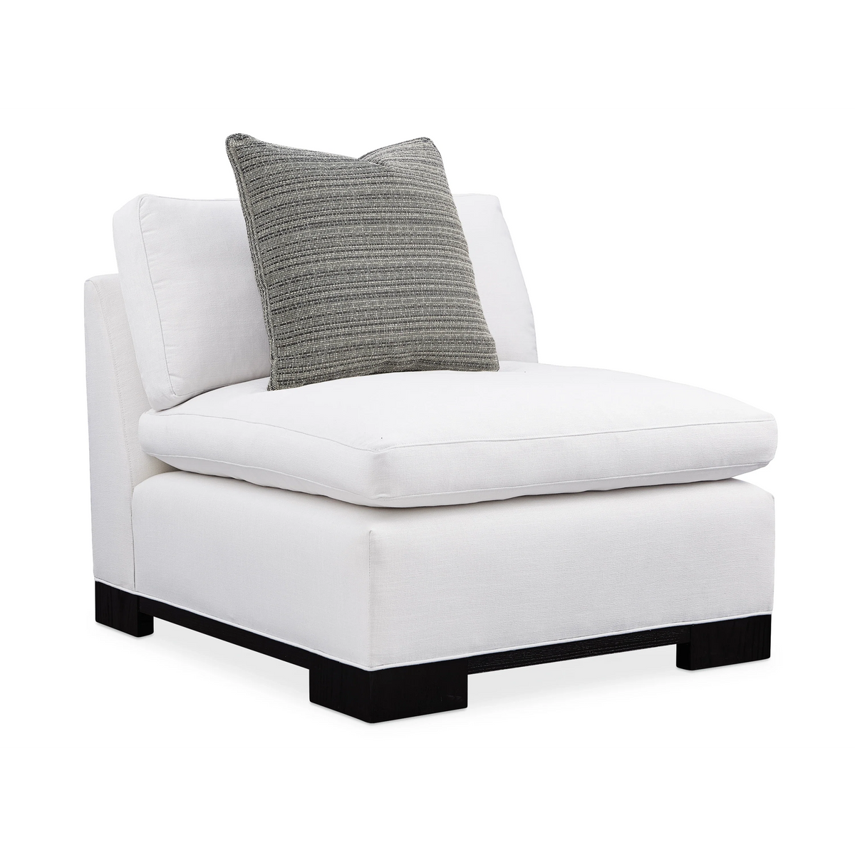 Caracole Refresh Armless Chair – side view – Lusso Furniture Miami