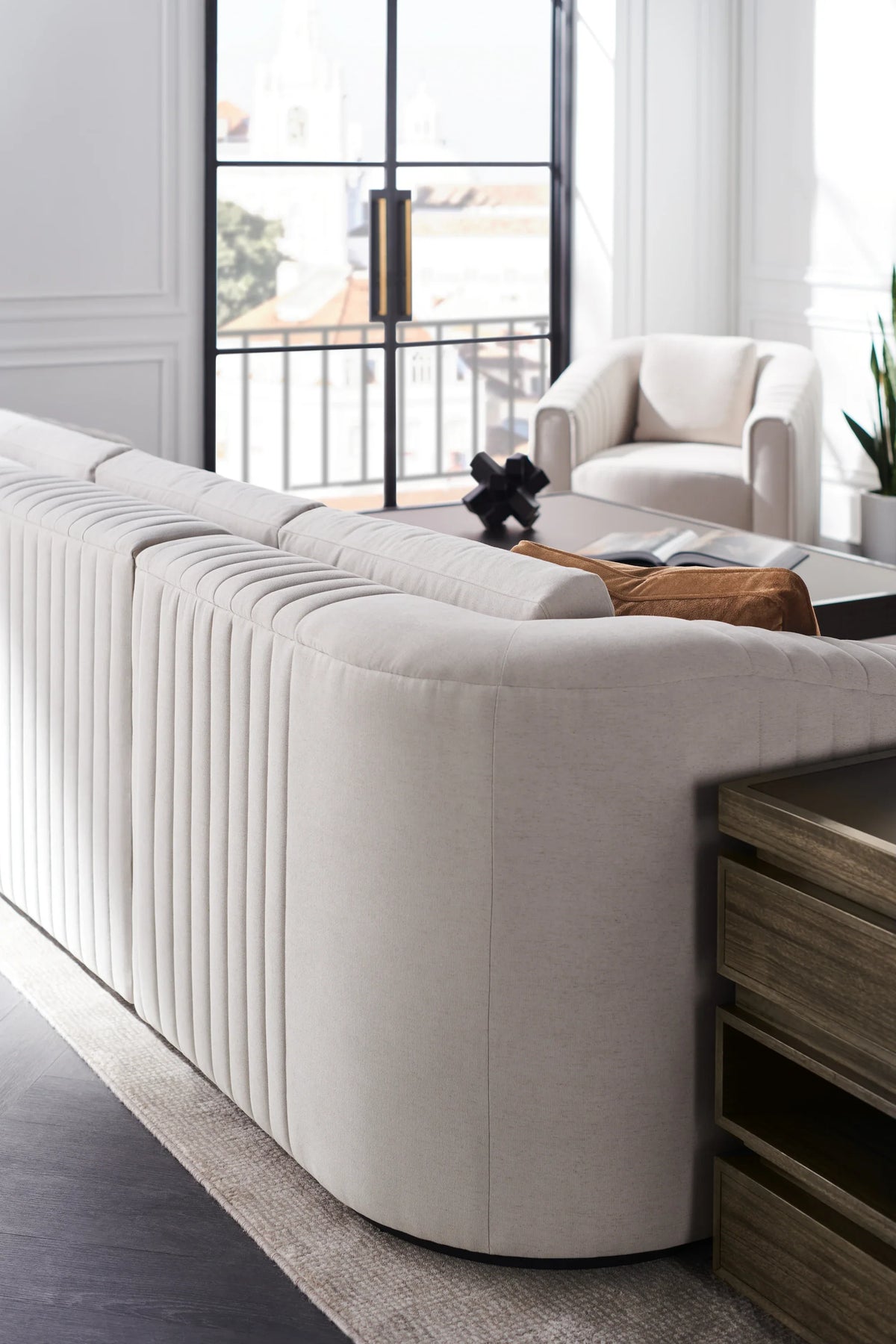 Caracole La Moda Loveseat – detail – Lusso Furniture Miami