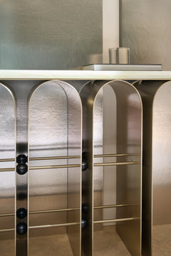 Caracole Nexus Console Table – side view – Lusso Furniture Miami