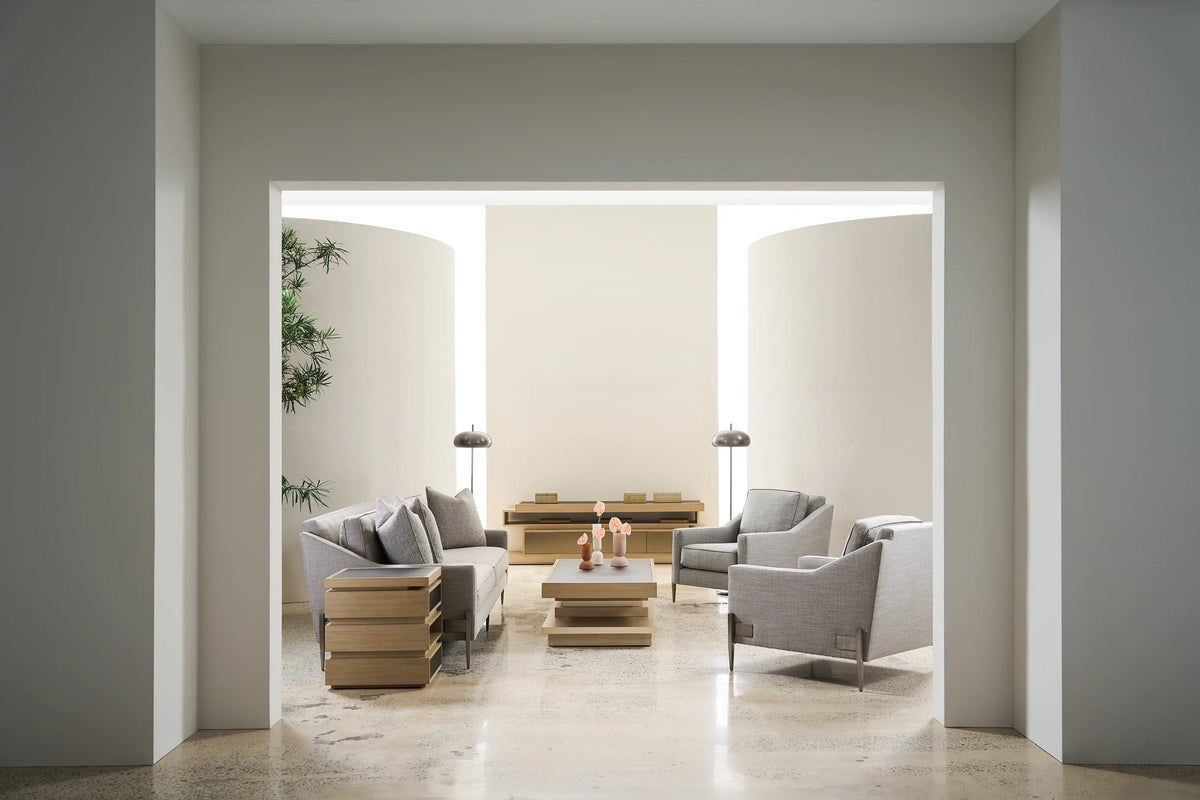Caracole La Moda Side Table – side view – Lusso Furniture Miami