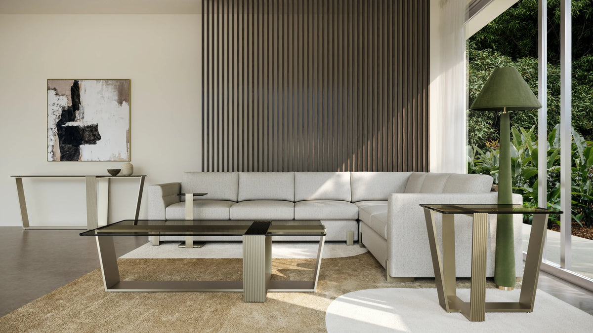 Caracole Counter Balance Side Table – angle view – Lusso Furniture Miami