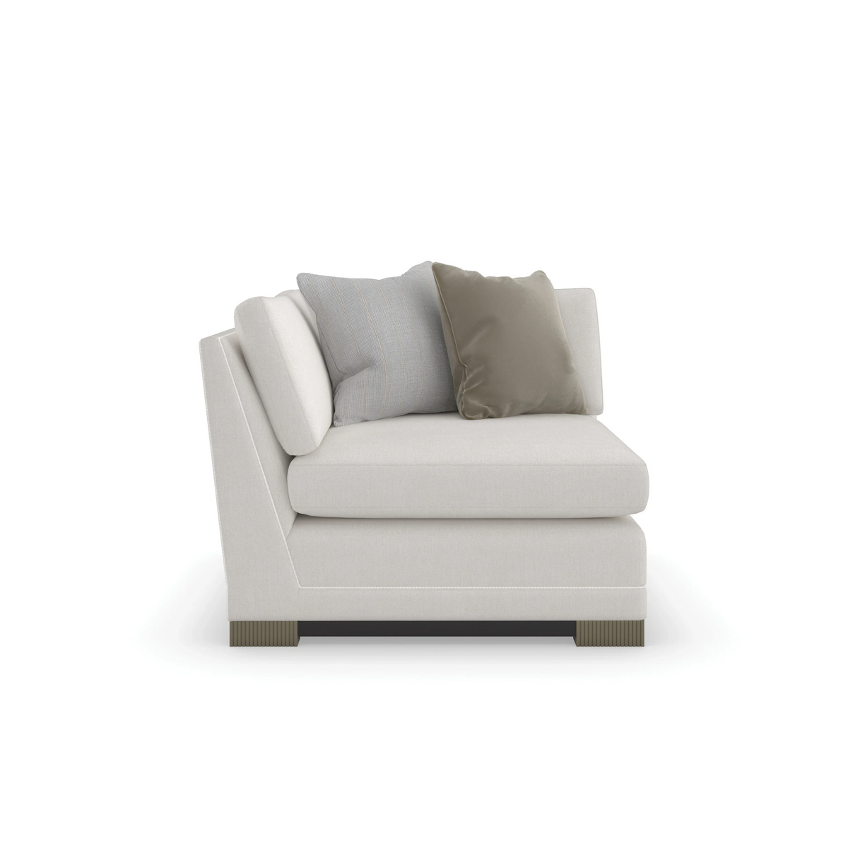 Caracole Deep Retreat Corner Sectional – front view – Lusso Furniture Miami