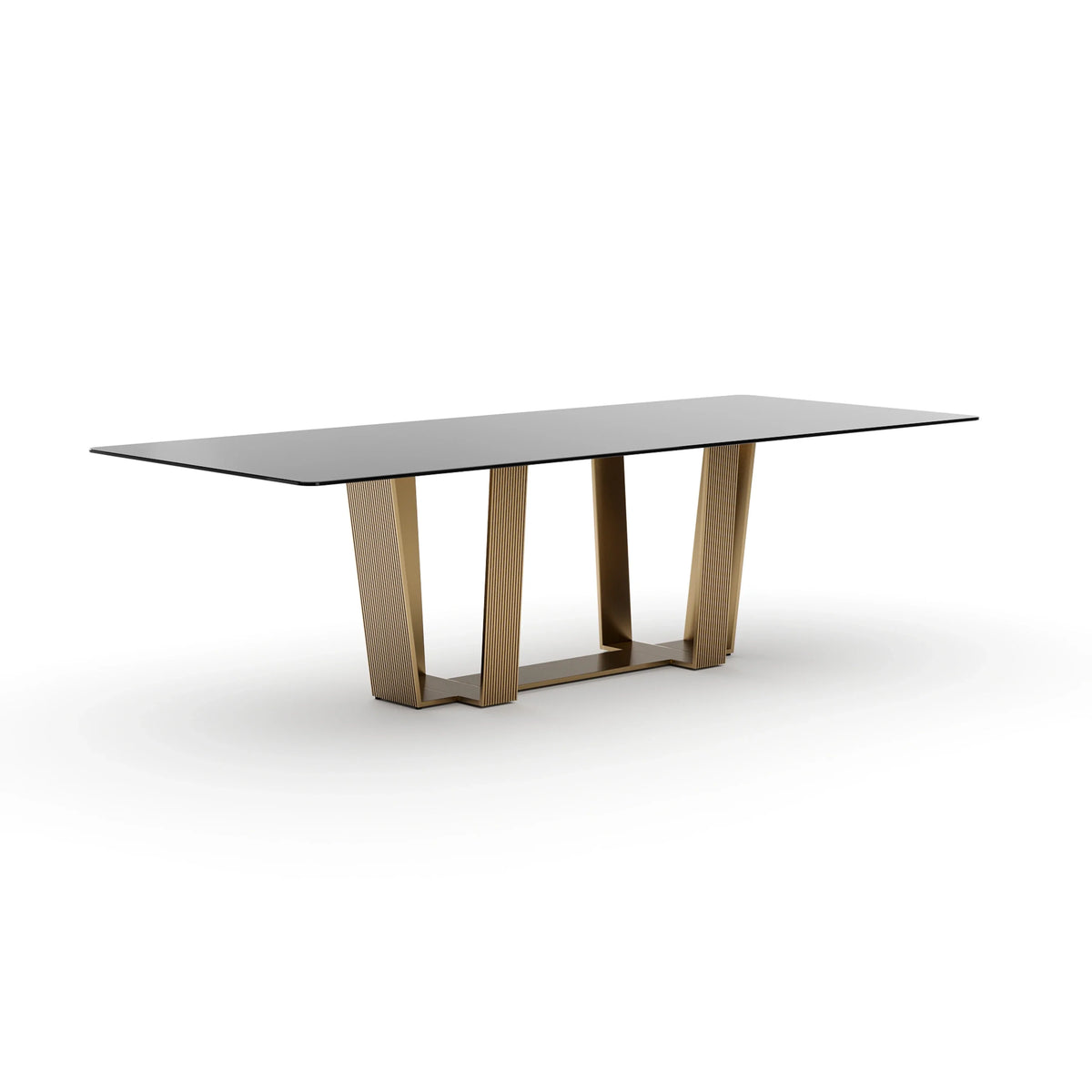Caracole Counter Balance Dining Table – side view – Lusso Furniture Miami