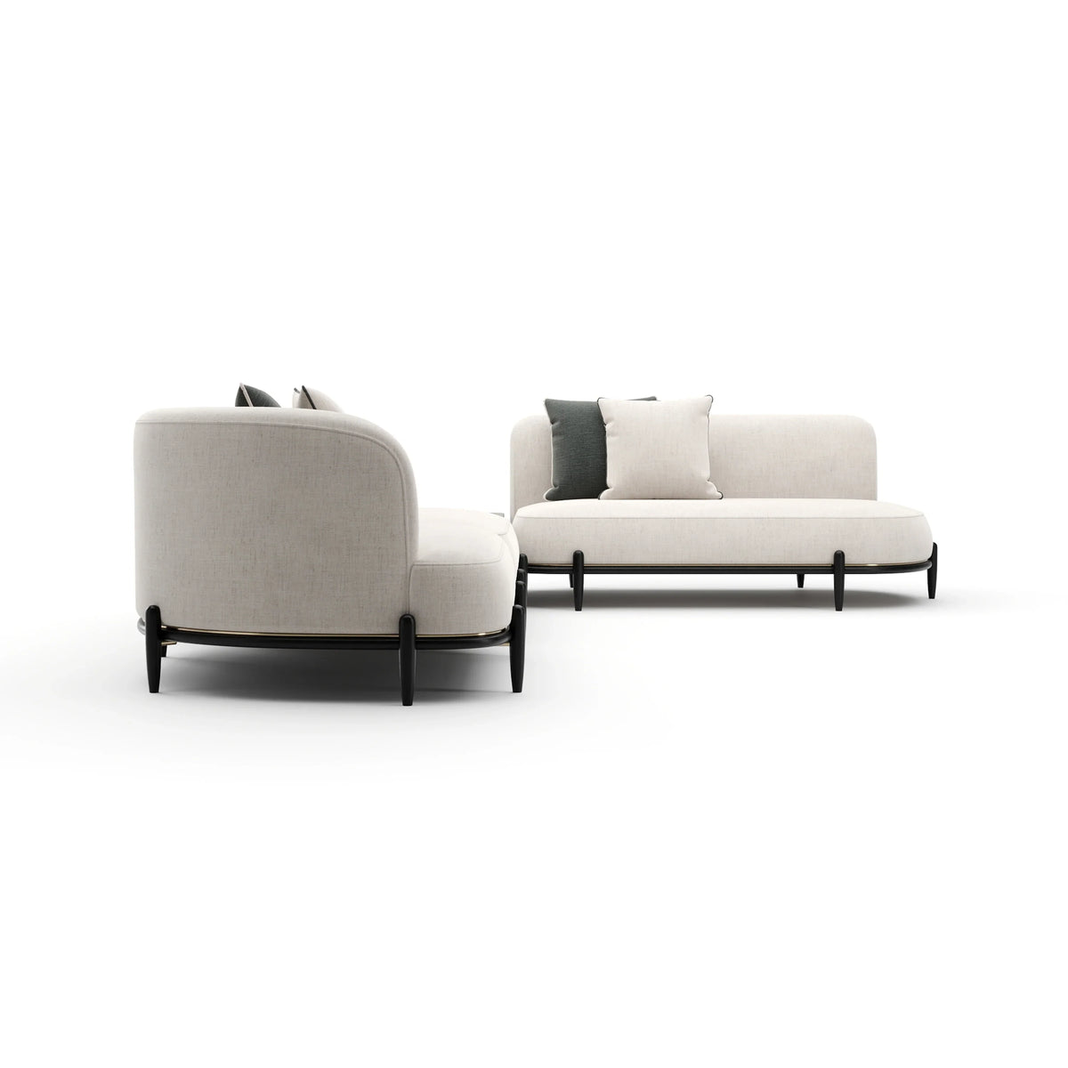 Caracole Madera Sectional – view 19 – Lusso Furniture Miami