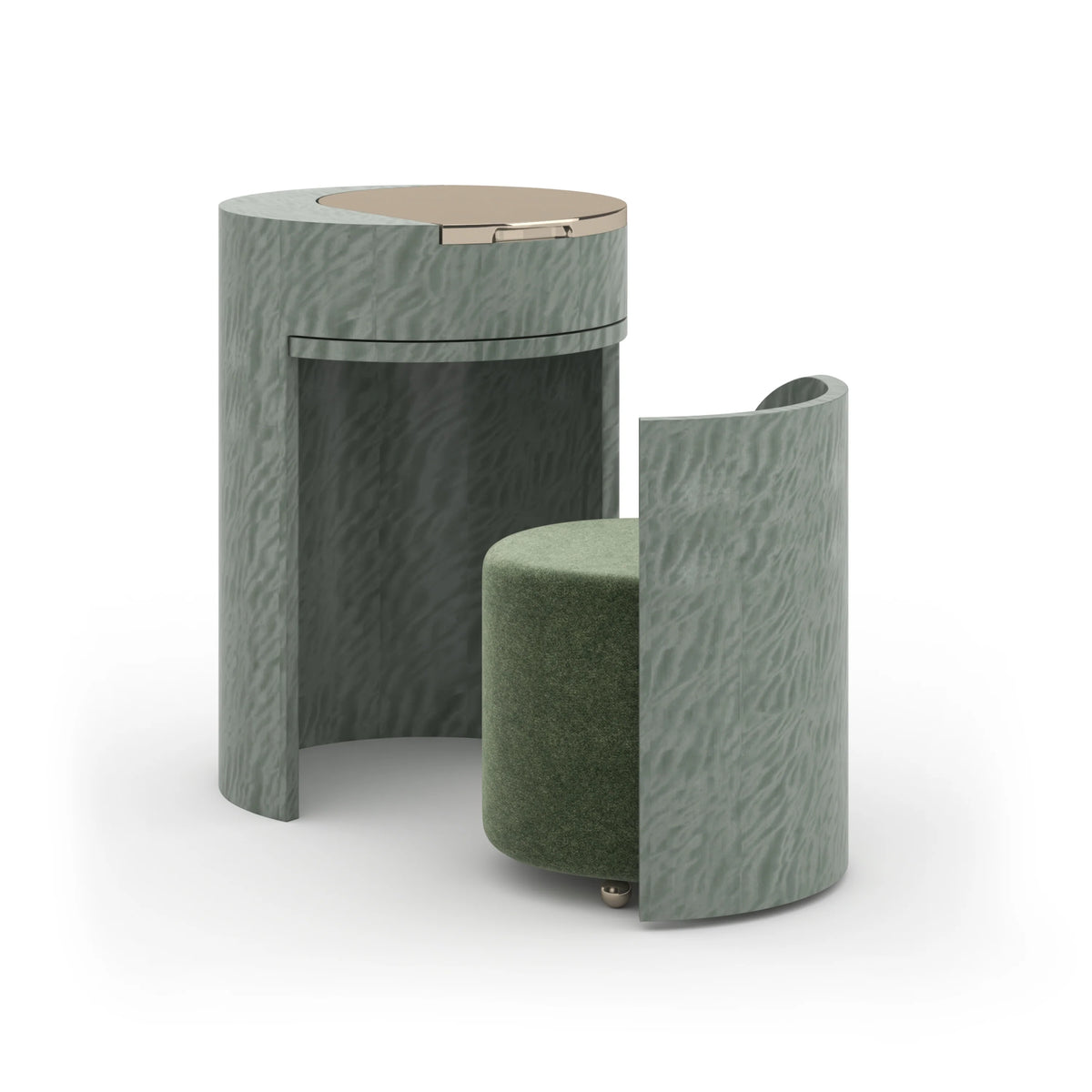 Caracole Absinthe Dressing Vanity – room setting – Lusso Furniture Miami