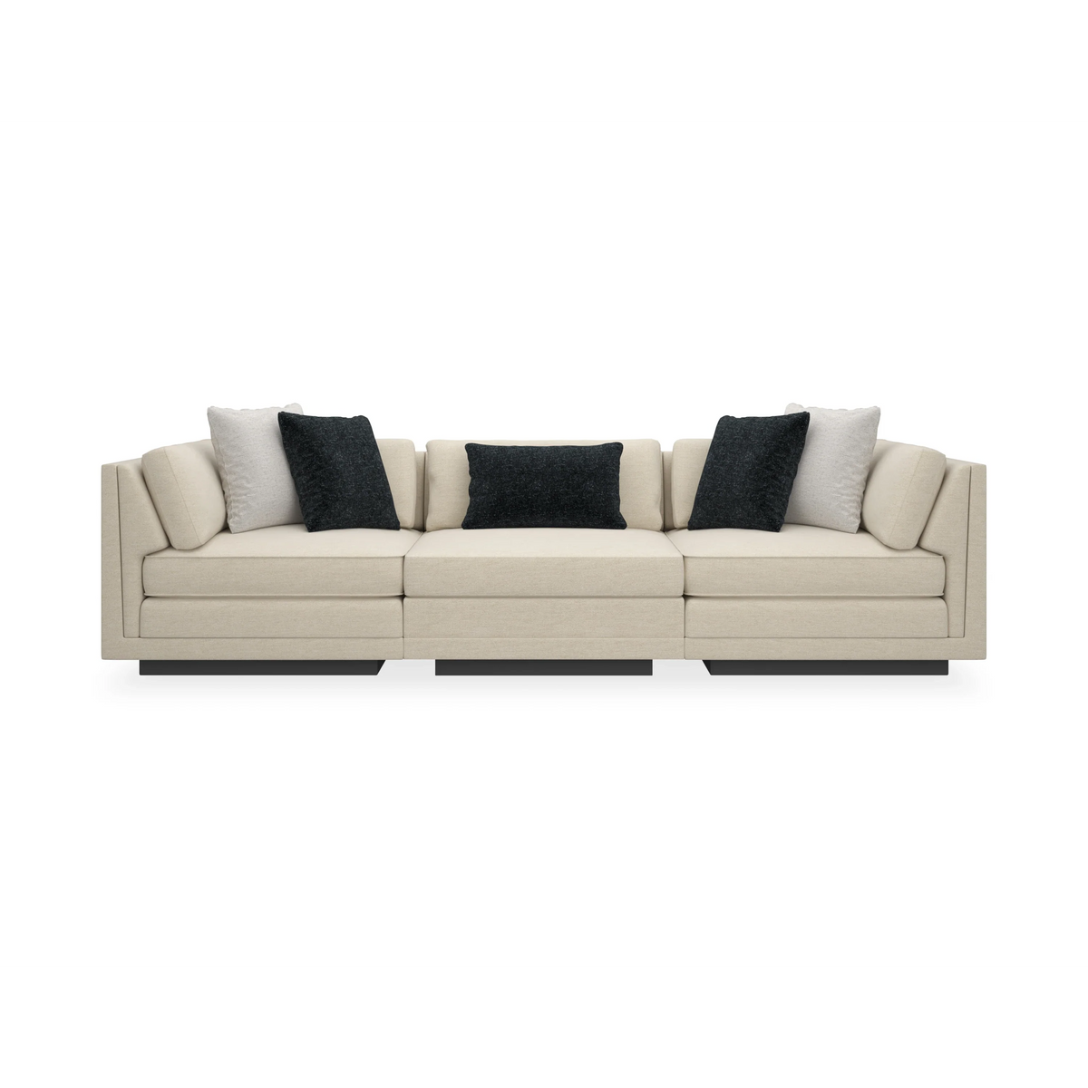 Caracole Fusion Sectional – front view – Lusso Furniture Miami