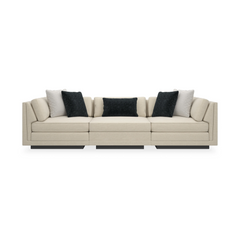 Caracole Fusion Sectional – front view – Lusso Furniture Miami