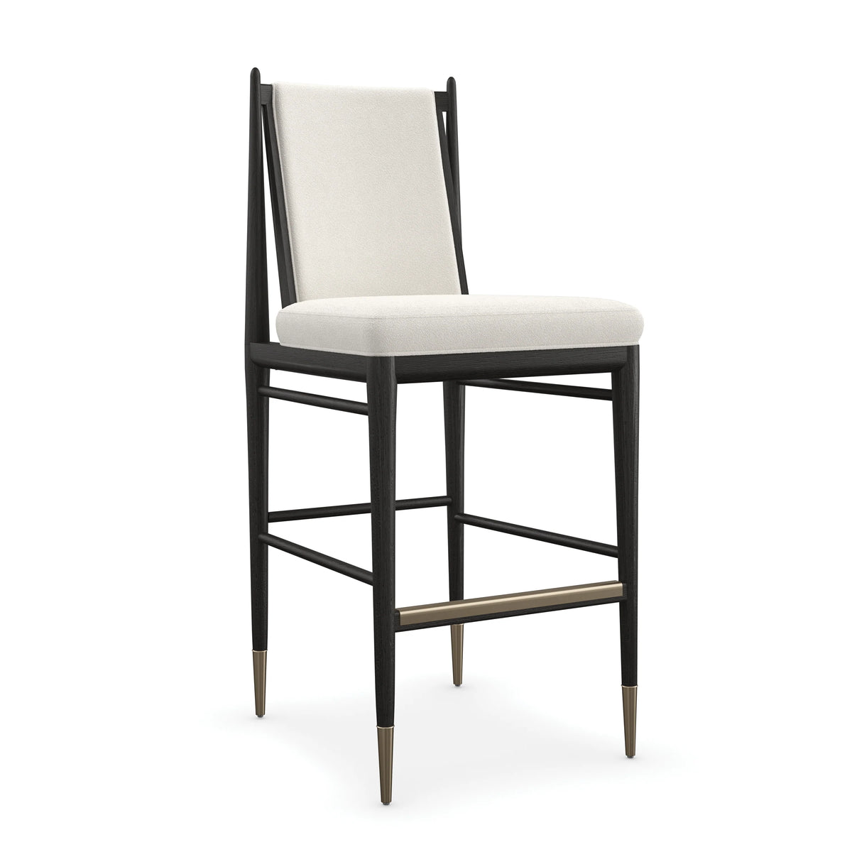 Caracole Unity Bar Stool – angle view – Lusso Furniture Miami