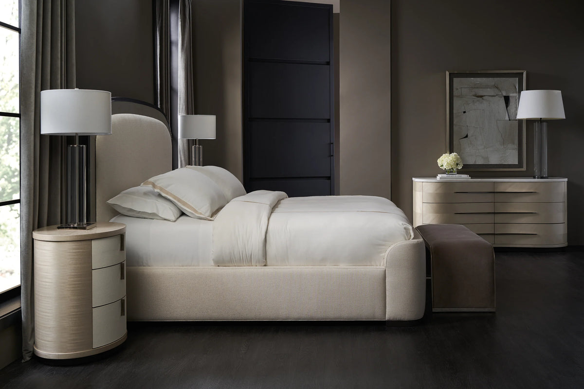 Caracole Wanderlust Bed – angle view – Lusso Furniture Miami