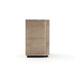 Caracole Wanderlust Nightstand – finish detail – Lusso Furniture Miami